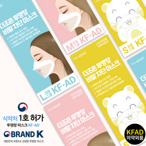 더조은 투명창 비말차단 마스크 (KF-AD), 소형, 20매
