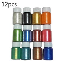 견고한 Cosmetic Pearlescent Natural Mica Mineral Powder Epoxy Resin Dye Pearl, 02 12 colors