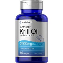 호르바흐 남극 크릴 새우 오일 액상 오 메가 3 프로 56 2000mg 60 소프트젤