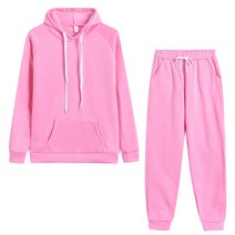 여성 스키복 보드복 쿨링방한복 상하세트 가을 여성 양 털 Tracksuit 2 조각 세트 풀 오버 후드 + 바지 스포츠 정장 겨울 따뜻한 스웨터 여자에 대 한