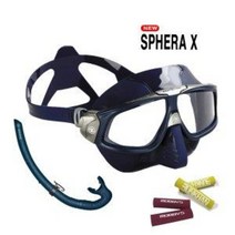 아쿠아렁 스페라엑스 마스크 부샤 스파이스노클 스노클 부이 세트 또는 단품, 2-3스페라엑스 세트-화이트블랙, 9.형광파랑