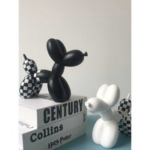 풍선 강아지 피규어 장식 홈 인테리어 데코 인형, 오렌지