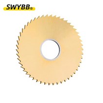 톱날 원형 밀링 절삭 공구 CNC 슬롯 가공 카바이드 HSS 티타늄 블랙 코팅 40mm 60mm 63mm 75mm 슬리팅 금속강, 184.100mm - 50mm - HSS TiN Coa