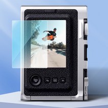 fujifilm ins mini evo 카메라 lcd 디스플레이 화면 보호 필름 보호 액세서리 강화 유리 보호 커버, 2 개 유리
