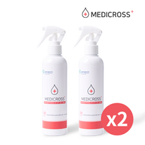 메디크로스 250ml X 2 스프레이형 식품 살균 가능 소독수 세균 살균소독제 hocl 차아염소산수, 2set