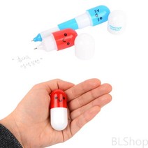 알약 디자인 판촉 볼펜 귀여운 펜시 문구, 3단형