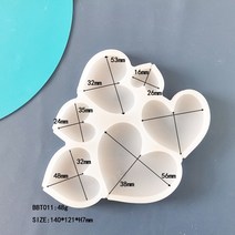 숫자 모양의 모델링 diy 롤리팝 실리콘 몰드 초콜릿 캔디 몰드 다양한 모양 생일 케이크 장식 도구 베이킹 몰드, bbt11
