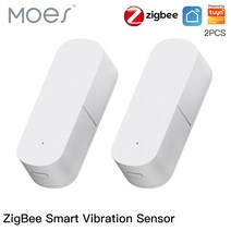 Moes Zigbee 스마트 진동 센서 감지 Tuya 스마트 라이프 앱 알림 실시간 모션 충격 알람 기록 기록, China wireless hub