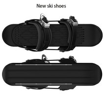 숏스키 인라인 부츠 플레이트 미니 스키 눈을위한 미니 스케이트 짧은 보드 조절, b