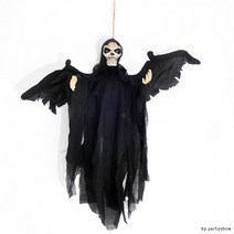 (할로윈날개달린악마해골)할로윈파티 장식소품 할로윈, 화이트