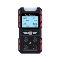 산업용 멀티 가스 감지기 CO H2S O2 EX 화재 방지 분석기 일산화탄소 센서 보안 알람 인간의 음성 프롬프트, [01] Gas Alarm Black