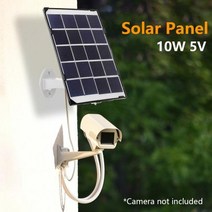 태양광패널 태양광발전 태양열발전기 휴대용 10W 5V 전지 패널 충전 케이블 포함 폴리실리콘 37v 무선 야외 보안 카메라용