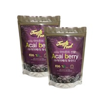 아사이베리 분말 파우더 아사이베리 가루 주스 스무디 아사히 아싸이 아시아 베리 ACAIBERRY X 300g 2봉, 2개