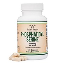 PhosphatidylSerine Supplement 300mg Per Serving Manufactured in The USA 120 Capsules (Phosphatidyl, 1, 기타