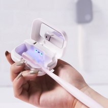 리빙앤봄 UVC LED 충전식 휴대용 가정용칫솔살균기, 본상품선택, 칫솔살균기_그레이