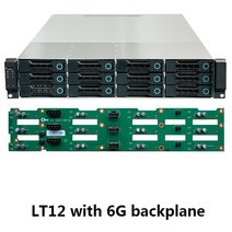 ZhenLoong 2U 스토리지 서버 랙 섀시 마운트 12 베이 하드 드라이브 핫 스왑 백플레인 미니 SAS 6G12G 고품질 NAS 케이스, LT12-6G_CHINA