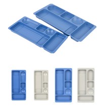 심플 데스크 물품 보관함 멀티 박스 정리함 펜 트레이 문구 연필 책상 지우개 학용품 사무실 학교 필통 다용도 케이스, 소-블루