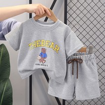 몽실이 와플베어 반팔 트레이닝 여름 상하복 유아 남아 여아