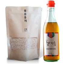 40년전통 이삭방앗간 수입산 저온압착 참기름350ml + 볶음통깨250g, 1세트