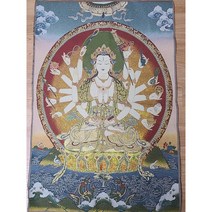 단초마을 실크자수 천수불족자 가로 60cm 세로 90cm