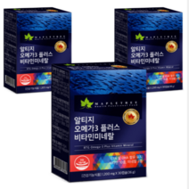 메이플트리 알티지 오메가3 플러스 비타민미네랄 30캡슐x3박스