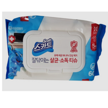 스카트 잘닦이는 살균 소독 티슈 60p, 8개