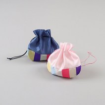 남아 여아 아기 복주머니 삼색 전통 한복 가방 답례품 외국인 아동 명절 조카 선물