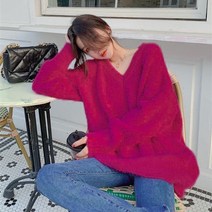 로지 케몬 오버핏 니트 티셔츠