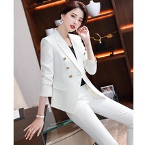 빅사이즈 여성정장세트 우아한 오피스룩 봄가을
