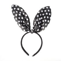 파티짱 바니 머리띠, 땡땡이토끼머리띠(블랙)