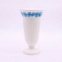 Antique B품 웨지우드 퀸즈웨어 라벤더온크림 중형 화병 베이스 꽃병 빈티지 인테리어소품 장식품