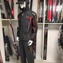 낚시복세트 동계 하계 옷 의류 상하세트 fishing clothes 새로운 남자 gamakatsu 낚시 방수 방풍 낚시 자켓 바지 2 pcs 세트 물고기 4 계절 착용, xxxl, 검은색