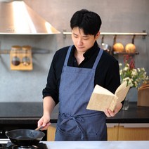 유니언즈 자체디자인 10종 앞치마 린넨앞치마 어린이집 바리스타 원피스형 빅사이즈 카페 공방 주방 쉬폰 남자 여름 데님 식당 예쁜앞치마, 5.X형 스트라이프 롱앞치마, 스톤블루