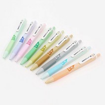 사각 바디 검정색 볼펜 니들펜 0.38/0.5/0.7mm, 딸기라떼