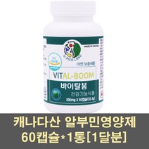 캐나다알부민 알부민영양제 난백가루 계락난백 수액 수치 아연 글루콘산아연 징크 면역력 알부민바이탈 알부민 로얄제리 수술후 식약처, 1통, 60캡슐