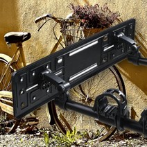 자동차 자전거 거치대 캐리어 보조번호판 브라켓 승용차 차량용, 번호판, 1개