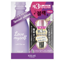 키스미 히로인 메이크 어드밴스드 필름 볼륨앤컬 마스카라 + 보틀, 블랙, 1세트