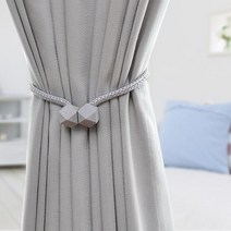 PKFARM 커튼 큐브 타이백 자석볼 홀더, 그레이1개