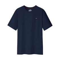 타미힐피거 코어 플래그 반팔티 다크네이비 남자 여자 반팔 티셔츠 면티 09T3139-410