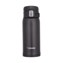 상인 조지루시 물통 직접 마시는 스테인리스 머그잔 600ml 블랙 라이트 타입 SMSA60, 검은색, 360ml