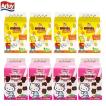 예이니식품 알루이 미니더심슨 바닐라시리얼135g 4개+미니헬로키티 초코시리얼135g 4개 (총8개) 그래놀라콘푸로스트수입과자