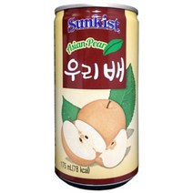 CN 썬키스트 우리배 175mlX30캔 생과일 주스 쥬스 과일 착즙 병 음료 세트 추천, J무옵, J무옵
