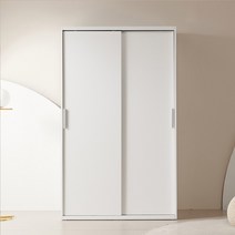 동서가구 이즈 비너스 1200 긴옷행거 슬라이딩 옷장, 화이트 IFO039