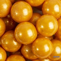 아라잔 스프링클 대용량 500g 핑크 식용구슬 발렌타인데이, 14mm 골드 500g