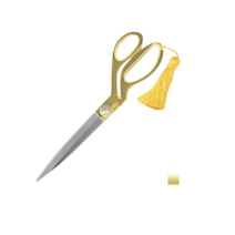 펜코리아(디오피스) 평화 12000 금장가위 (커팅식 행사용), 금색, 1개