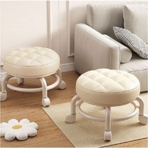 밀다 앉은뱅이 좌식 작업 바퀴 무빙의자 청소 바퀴의자, 브라운, 1개