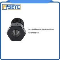 플리스 3D프린터부품 고품질 경화강 V6 노즐 금형 부식 방지 압출기 나사 엔더 3 용 1.75mm 0.3mm, 02 0.5mm