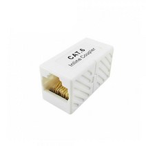 RJ45 고급형 랜커플러 랜중계기 랜선연결 1대1, 2개, 블랙