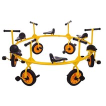 어린이 세발 자전거 특이한 이색 2인용 4인용 회전, 2인용 마차 자전거