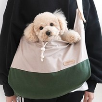 요비월드 투톤뉴솔리드슬링백 그린 강아지배낭 강아지앞가방 고양이슬링백